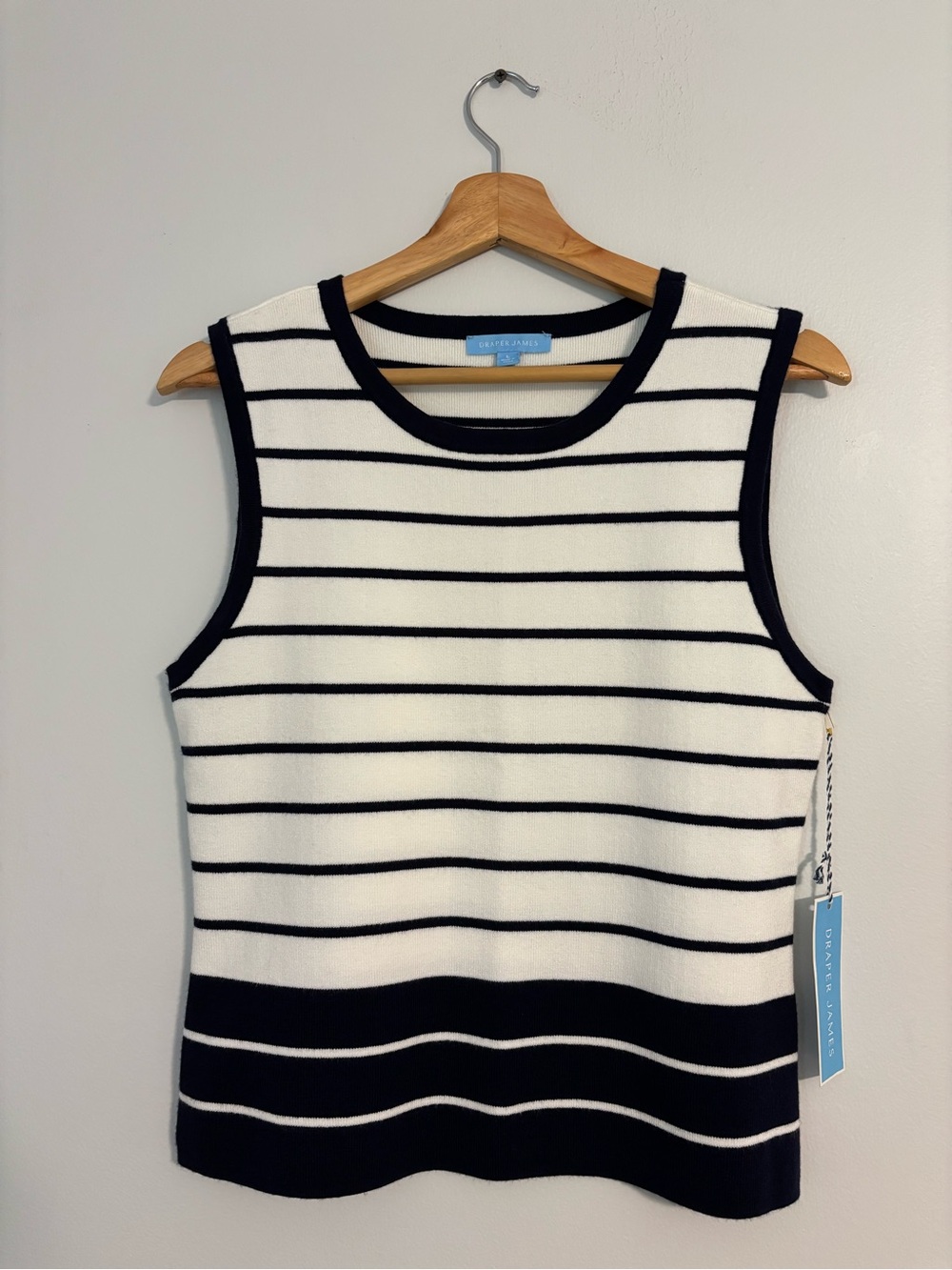 Draper James Striped Sweater Tank Top - Size Large - NWT